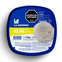 Helado de Agua sabor Limón La Anónima x 500 g.