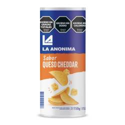 Papas Tubo sabor Cheddar La Anonima x 150 g.