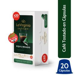 Café en Cápsulas Tostado Expresso Equilibrado La Virginia x 20 Un.
