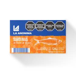 Sardinas en Aceite de Girasol La Anónima x 124 g.