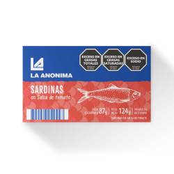 Sardinas en Salsa de Tomate La Anónima x 124 g.