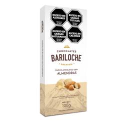 Chocolate Blanco con Almendras Bariloche Premium x 100 g.