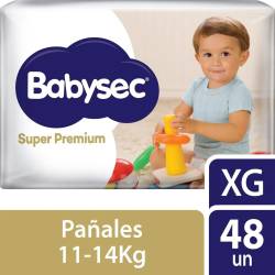 Pañales Babysec Super Premium XG 48 un