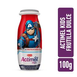 Leche fermentada Kids sabor frutilla dulce Actimel 100gr