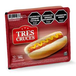 Salchichas Viena x 12 Un. Tres Cruces x 380 g.