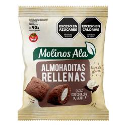 Almohaditas Rellenas Cacao y Vainilla Molinos Ala x 90 g.