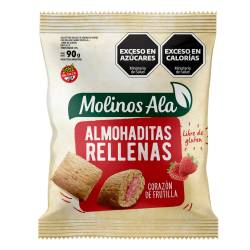 Almohaditas Rellenas Frutilla Molinos Ala x 90 g.