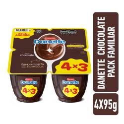 Postre Chocolate Danette Pack x4 95gr