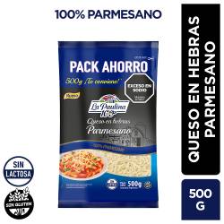 Queso en Hebras Parmesano La Paulina x 500 g.