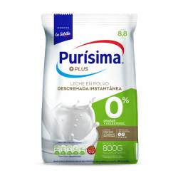 Leche en Polvo Descremada Plus Purisima x 800 g.