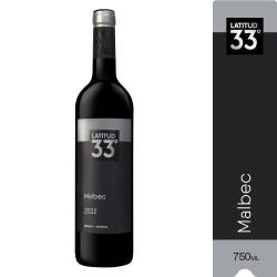 Vino Tinto Malbec Latitud 33° x 750 cc.
