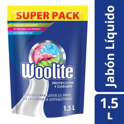 Detergente Líquido de Ropa Baja Espuma Todos los Dias Doy Pack Woolite x 1,5 Lt.