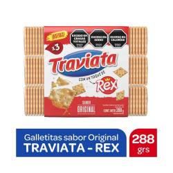 Galletitas Crackers Sabor Rex x 3 Un. Traviata x 288 g.