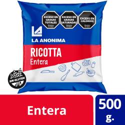 Ricotta Entera Sachet La Anónima x 500 g.