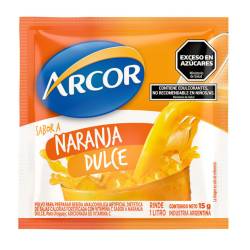 Polvo para Preparar Jugo sabor Naranja Dulce Arcor x 15 g.