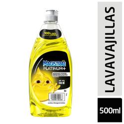Detergente Magistral Platinum Limón Amarillo Botella 500ml