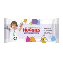 Toallitas Húmedas Manitos Y Carita Huggies x 32 Un.