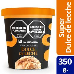Helado Super Dulce de Leche La Anonima. x 350 g.