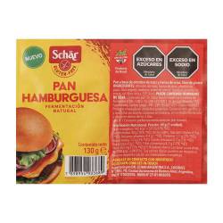 Pan Hamburguesa sin Gluten  Schar x 130 g.