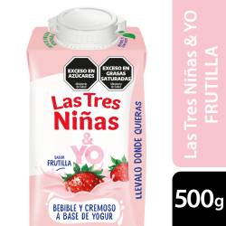 Alimento a Base de Yogur Frutilla Las Tres Niñas x 500 g.