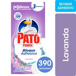 Discos Adhesivos para Inodoro Pato Lavanda Repuesto x3