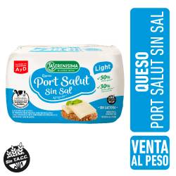 Queso Port Salut sin Sal Fraccionado La Serenísima  x 1 Kg.