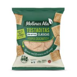 Tostaditas de Arroz Clásicas Molinos Ala x 100 g.