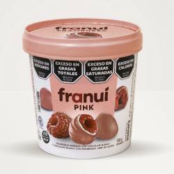 Frambuesas Bañadas de Chocolate Blanco y Frambuesa Franui Pink x 150 g.