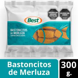 Bastones de Merluza Rebozados Best x 300 g.