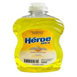Detergente Líquido Ultra Limón Heroe x 500 cc.