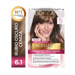 Coloración Rubio Oscuro Ceniza T6.1 Excellence x 1 Un.