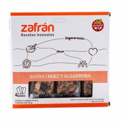 Cereal en Barra Nuez y Algarroba x 4 Un Zafrán x 112 g.