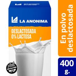 Leche en Polvo 0% Lactosa La Anónima x 400 g.