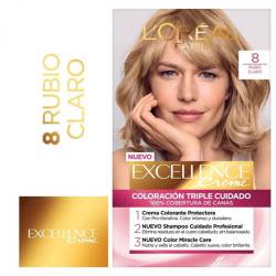Coloración Rubio Claro T8 Excellence x 1 Un.