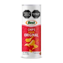Papas Tubo sabor Original Best x 140 g.