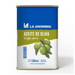 Aceite de Oliva Extra Virgen Lata La Anónima x 500 cc.