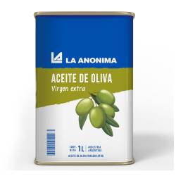 Aceite de Oliva Extra Virgen Lata  La Anónima x 1 Lt.