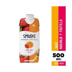 Jugo Naranja Y Frutilla Smudis x 500 cc