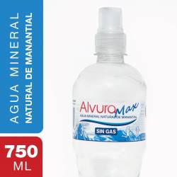 Agua Mineral Natural de Manantial Max Sin Gas Alvura x 750 cc.