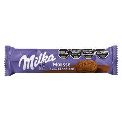Galletitas Chocolate Relleno de Mousse Milka x 124 g.