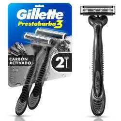 Maquina de Afeitar Descartable Carbono PB3 Gillette x 2 Un.