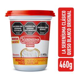 Queso Crema Blanco Original La Serenisima Clásico x 460 g.