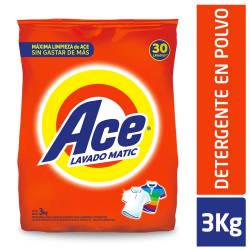 Detergente en polvo ACE clásico baja espuma 3kg