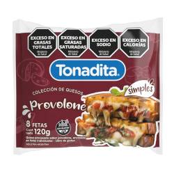 Queso Provolone En Fetas x 8 Un. Tonadita x 120 g.
