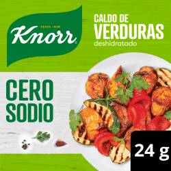 Caldo de Verduras Deshidratado Cero Sodio x 4 Un. Knorr x 24 g.