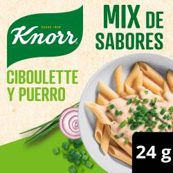 Mix de Sabores Ciboulette y Puerro x 4 Un. Knorr x 24 g.