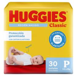 Pañales Huggies Classic P x30