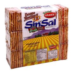 Galletas sin Sal Granix x 600 g.