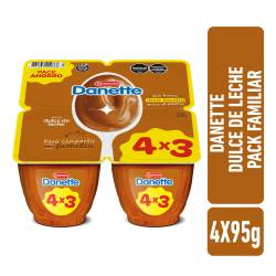 Postre Dulce de leche Danette pack x4 95gr