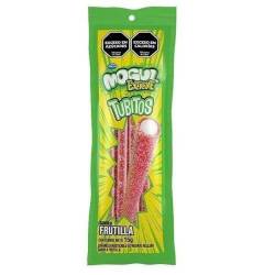Caramelos de Goma Tubitos Extreme Frutilla Mogul x 15 g.